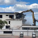 Demolición sede social Náutico Gandia